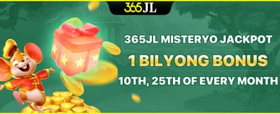 365JL Mystery Jackpot celebration banner